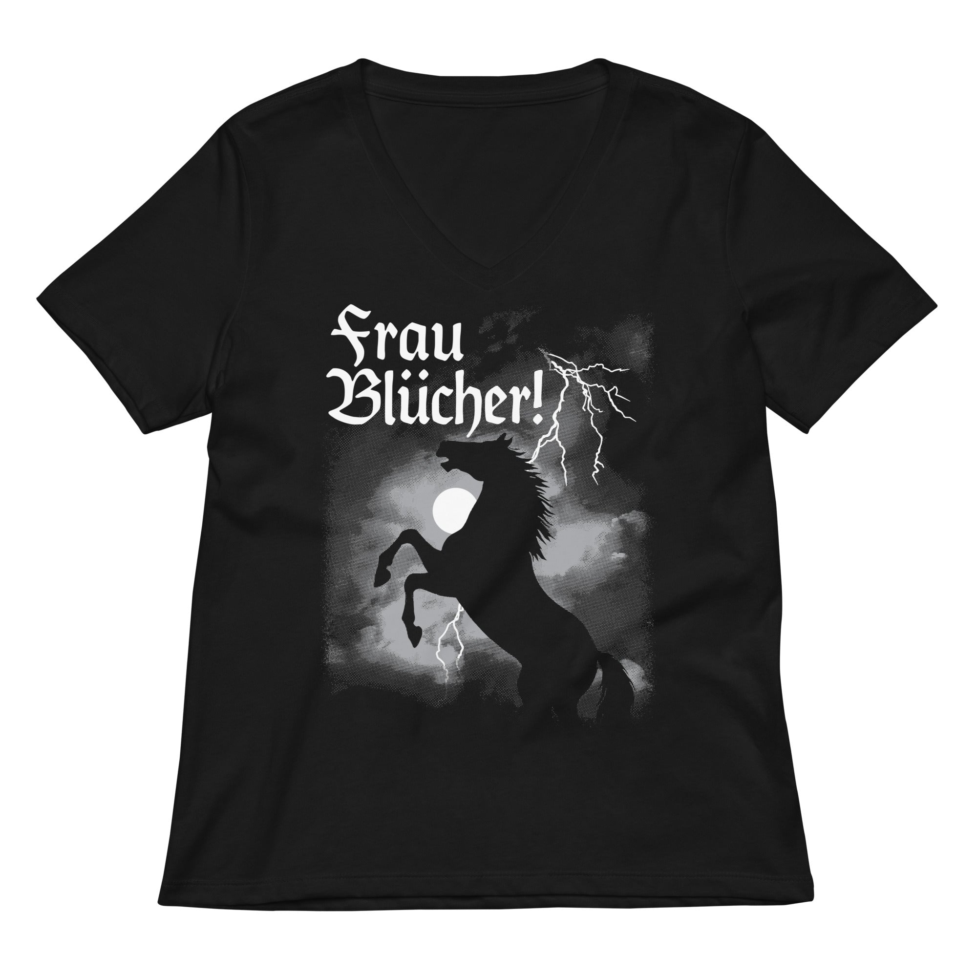 Frau Blucher! Women's V-Neck Tee
