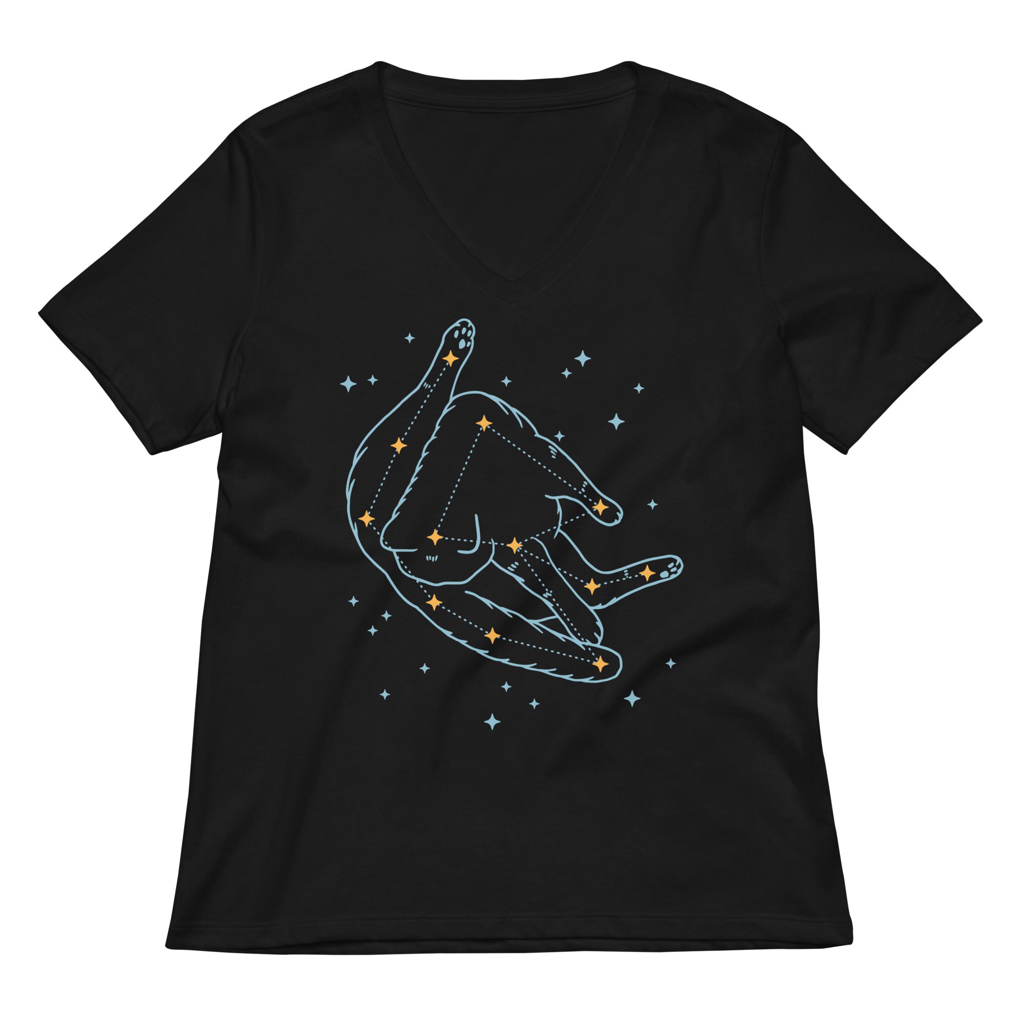 Catstellation Women's V-Neck Tee