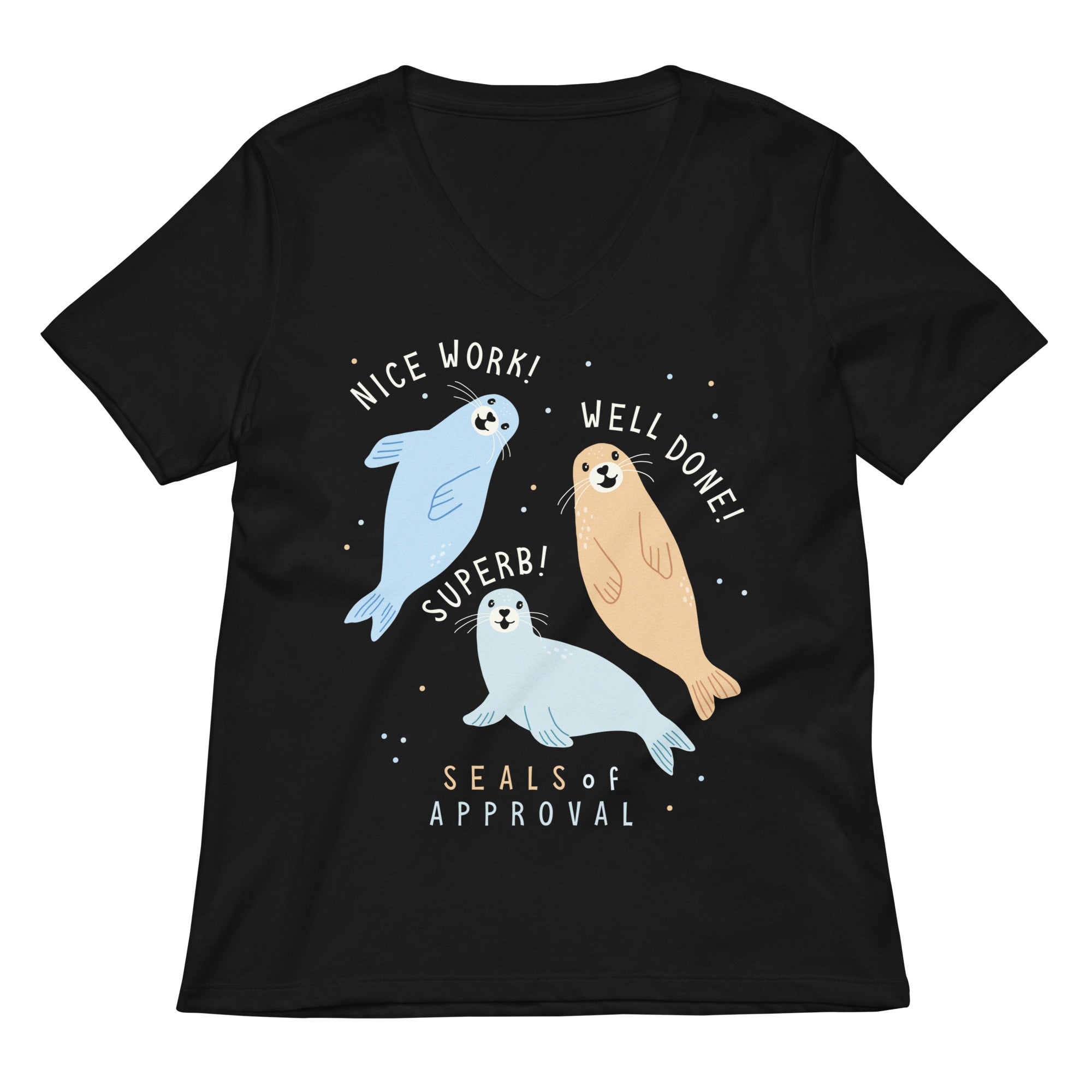 Seals Of Approval Women's V-Neck Tee