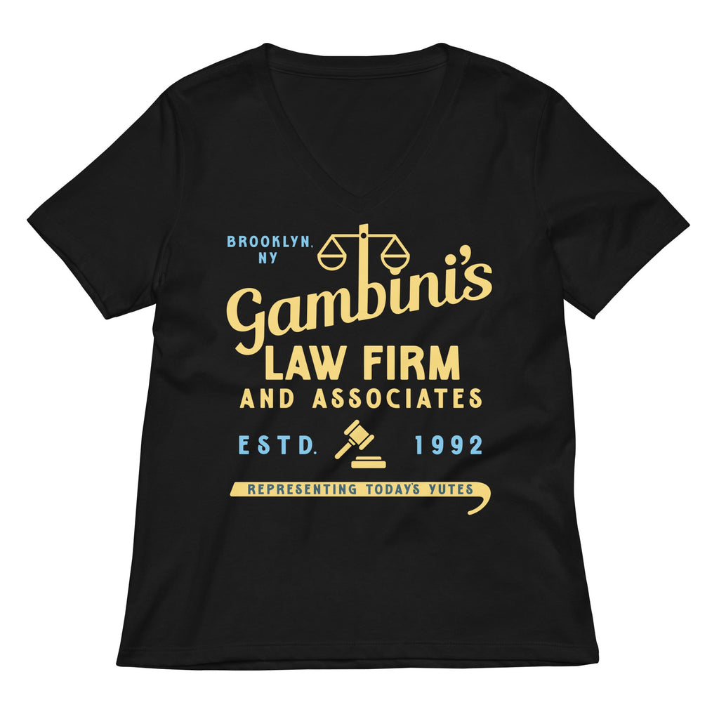 Gambini's Law Firm Women's V-Neck Tee