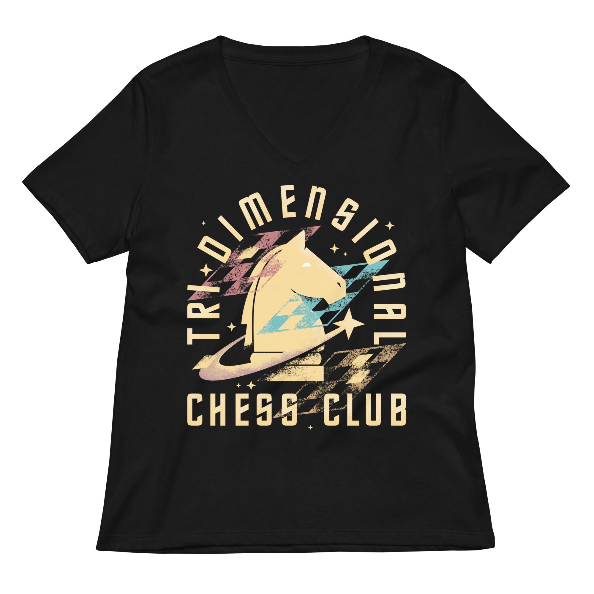 Tri-Dimensional Chess Club Women's V-Neck Tee