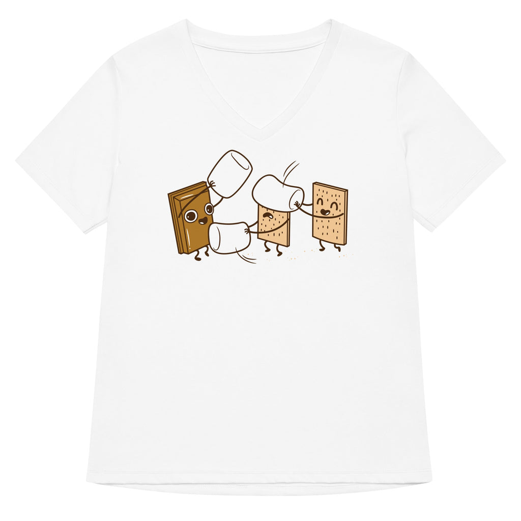How S'mores Are Made Women's V-Neck Tee