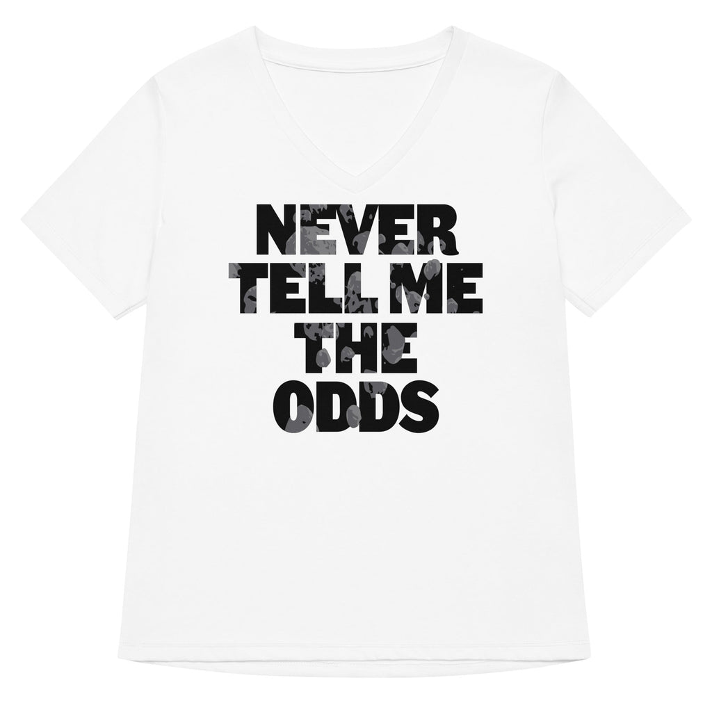 Never Tell Me The Odds Women's V-Neck Tee