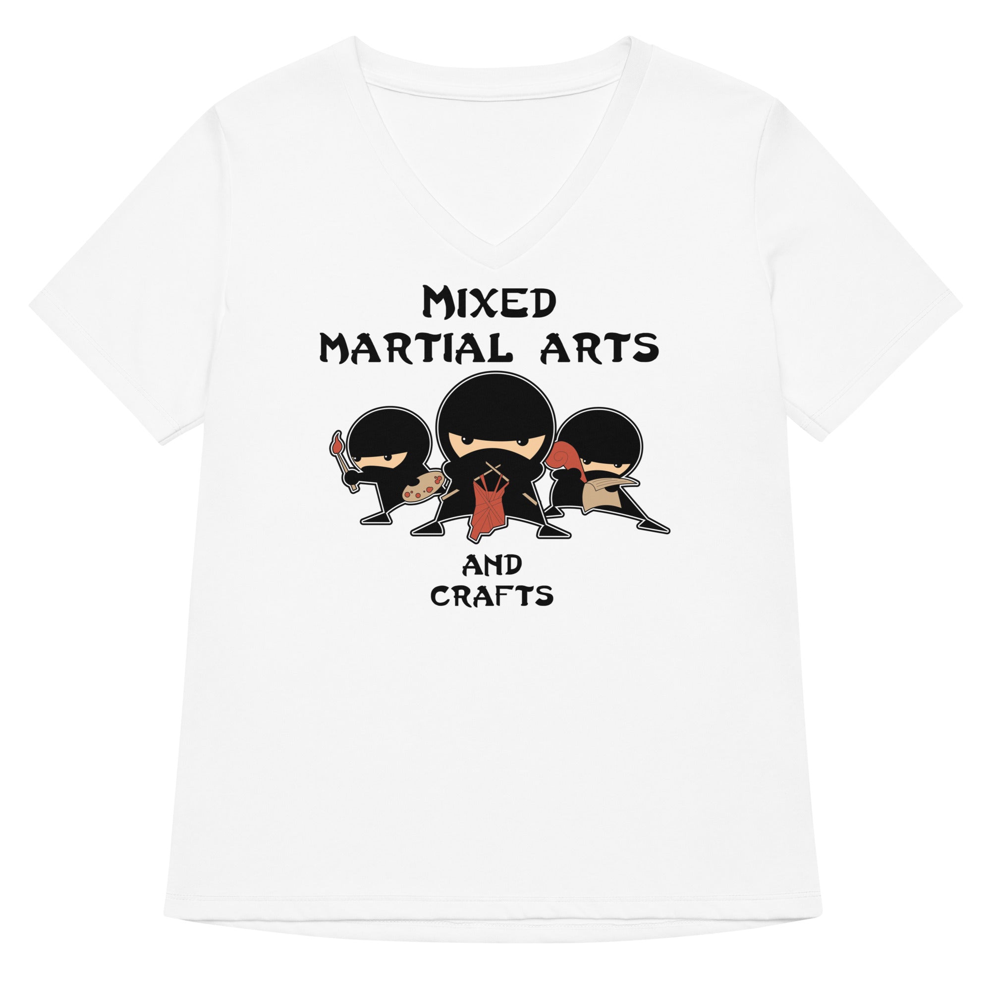 Mixed Martial Arts and Crafts Women's V-Neck Tee