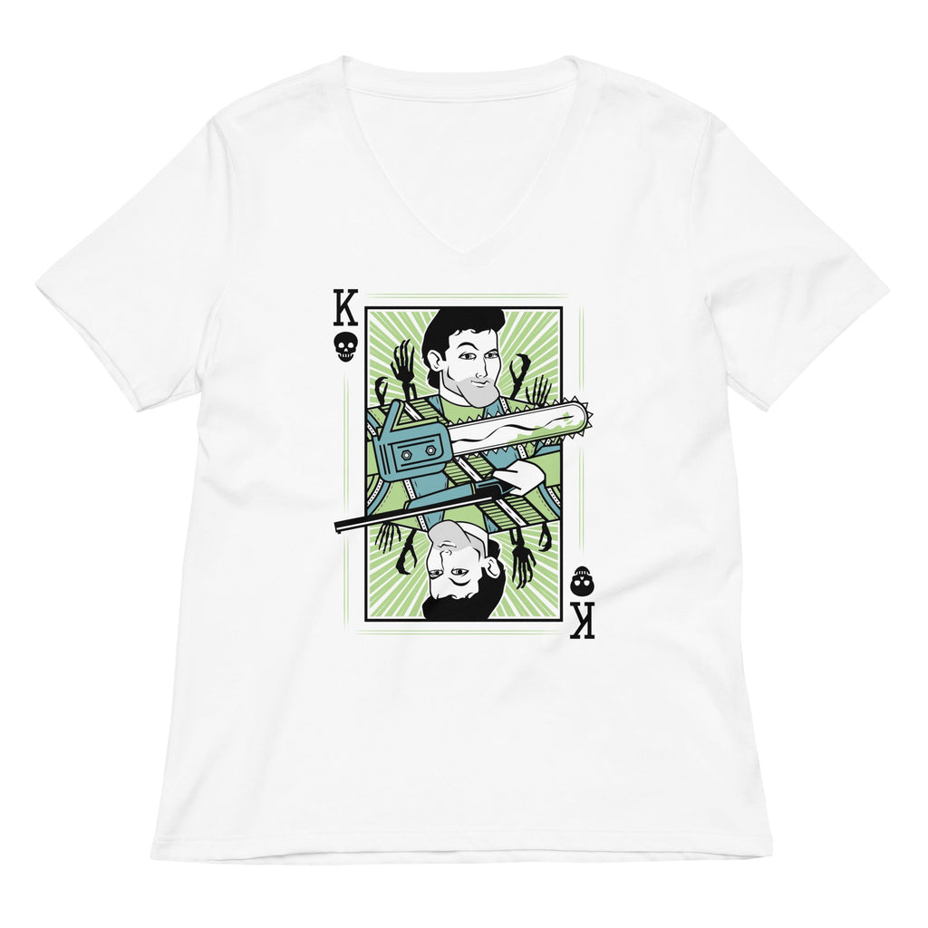King Ash Women's V-Neck Tee