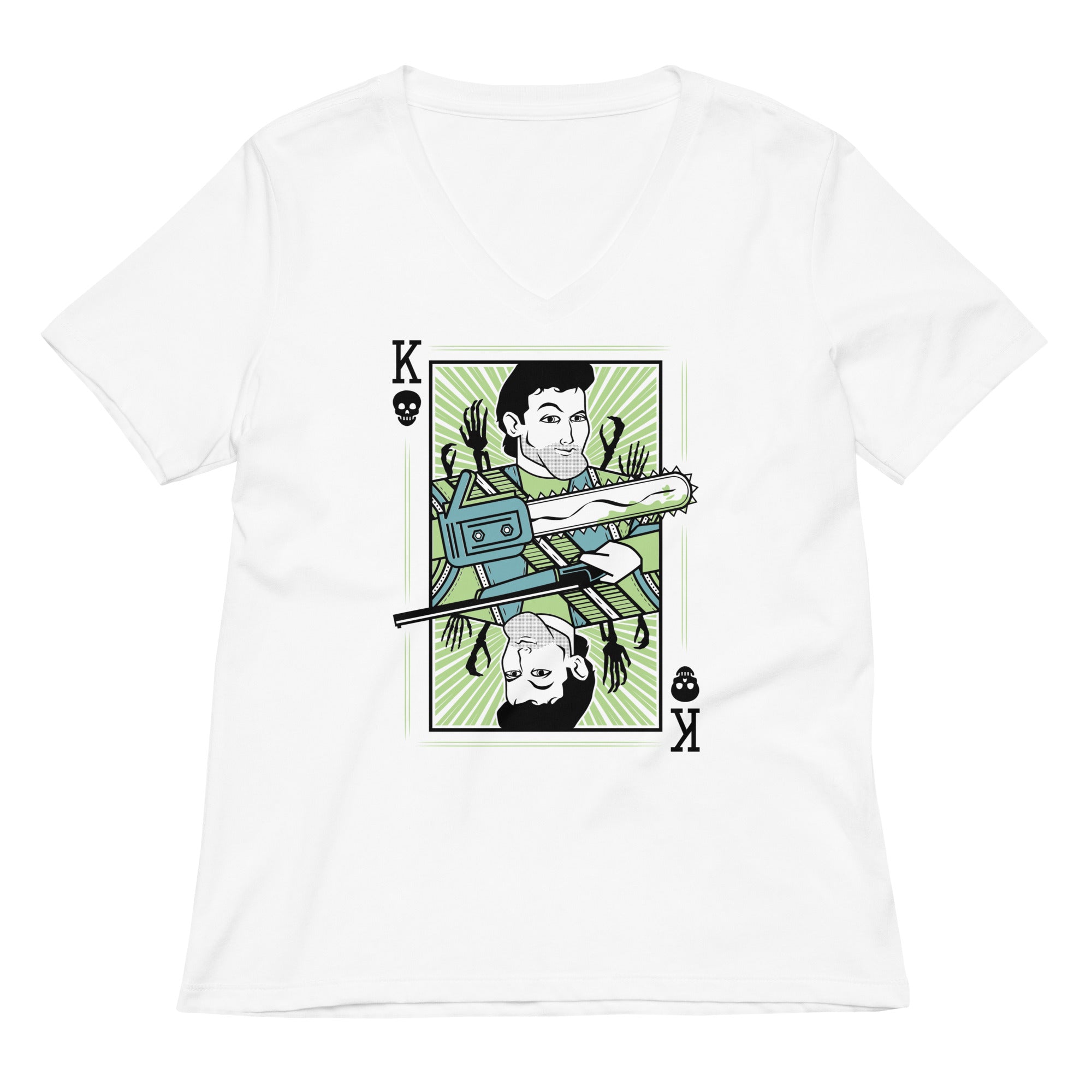 King Ash Women's V-Neck Tee