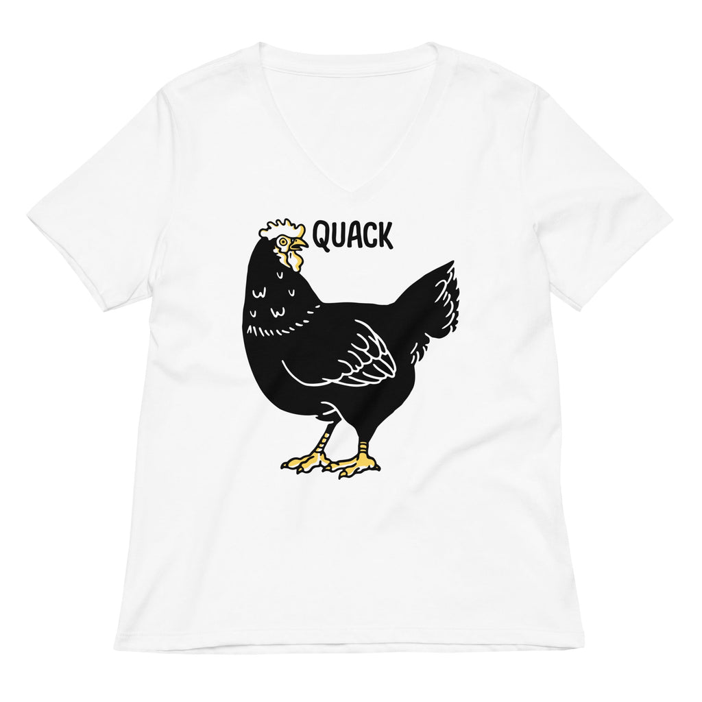 Quack Bird Women's V-Neck Tee