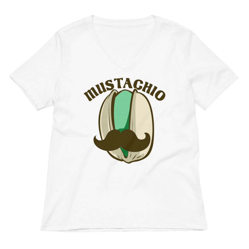 Mustachio Women's V-Neck Tee
