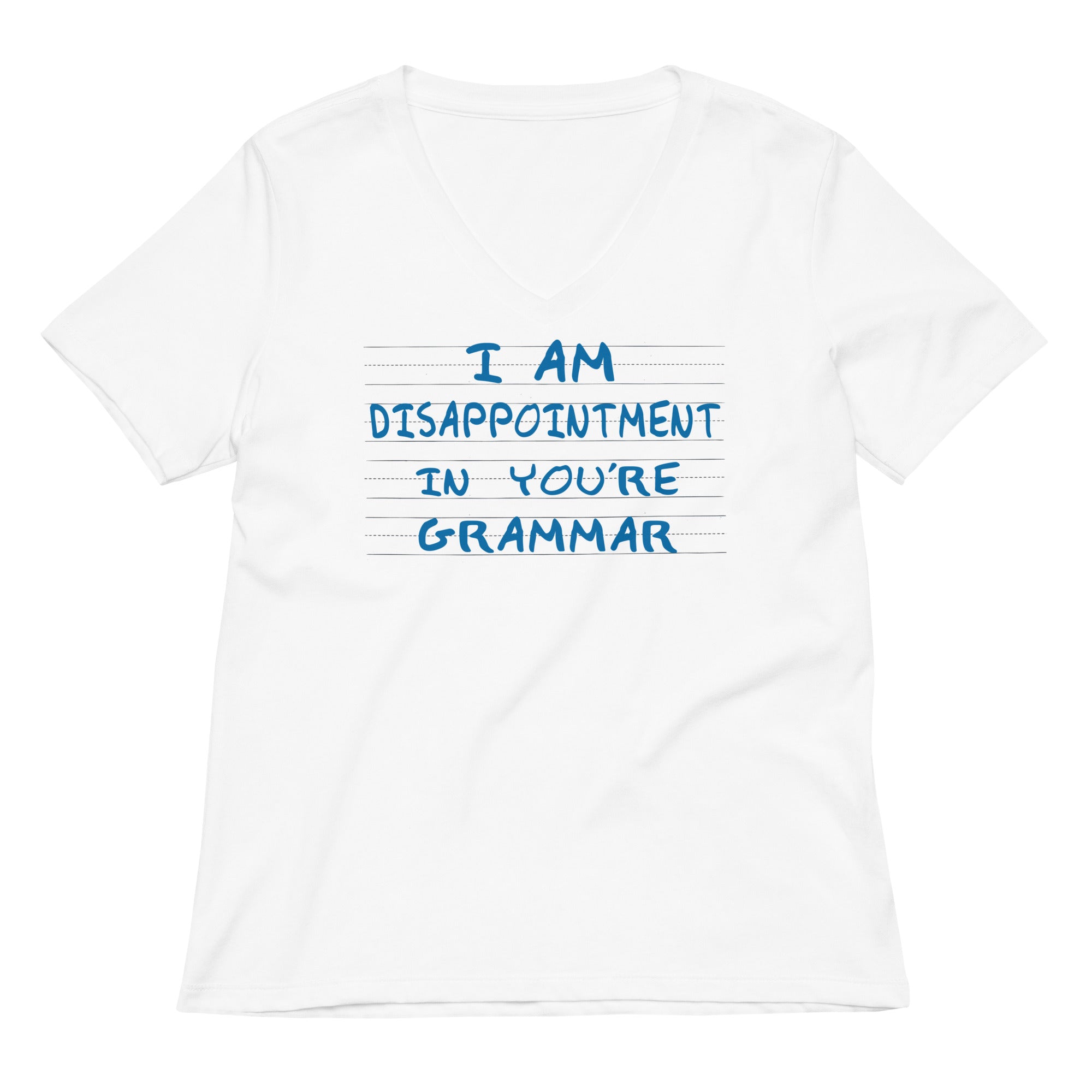 I Am Disappointment Women's V-Neck Tee