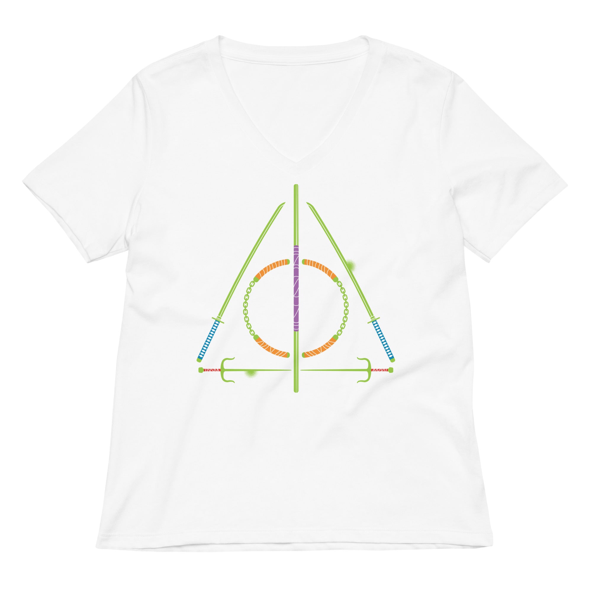 Turtley Hallows Women's V-Neck Tee