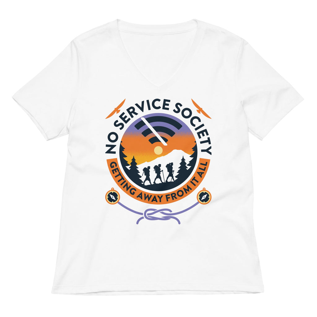 No Service Society Women's V-Neck Tee