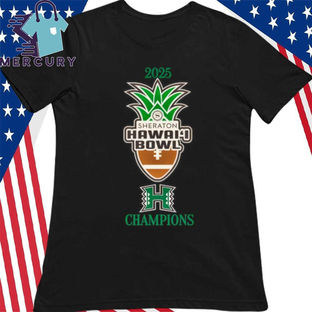 Hawaii Rainbow Warriors 2025 Hawai’i Bowl Champions Shirt