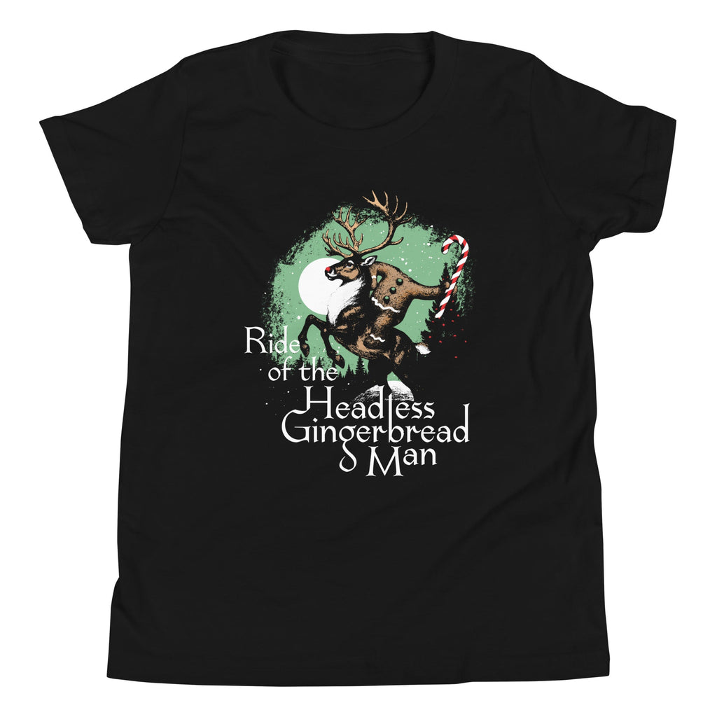Ride Of The Headless Gingerbread Man Kid's Youth Tee