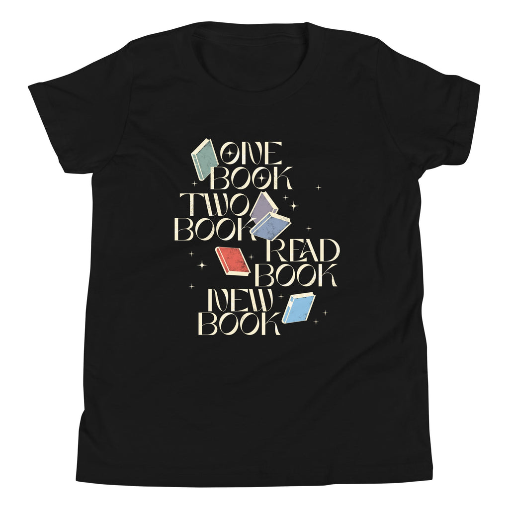One Book Two Book Read Book New Book Kid's Youth Tee