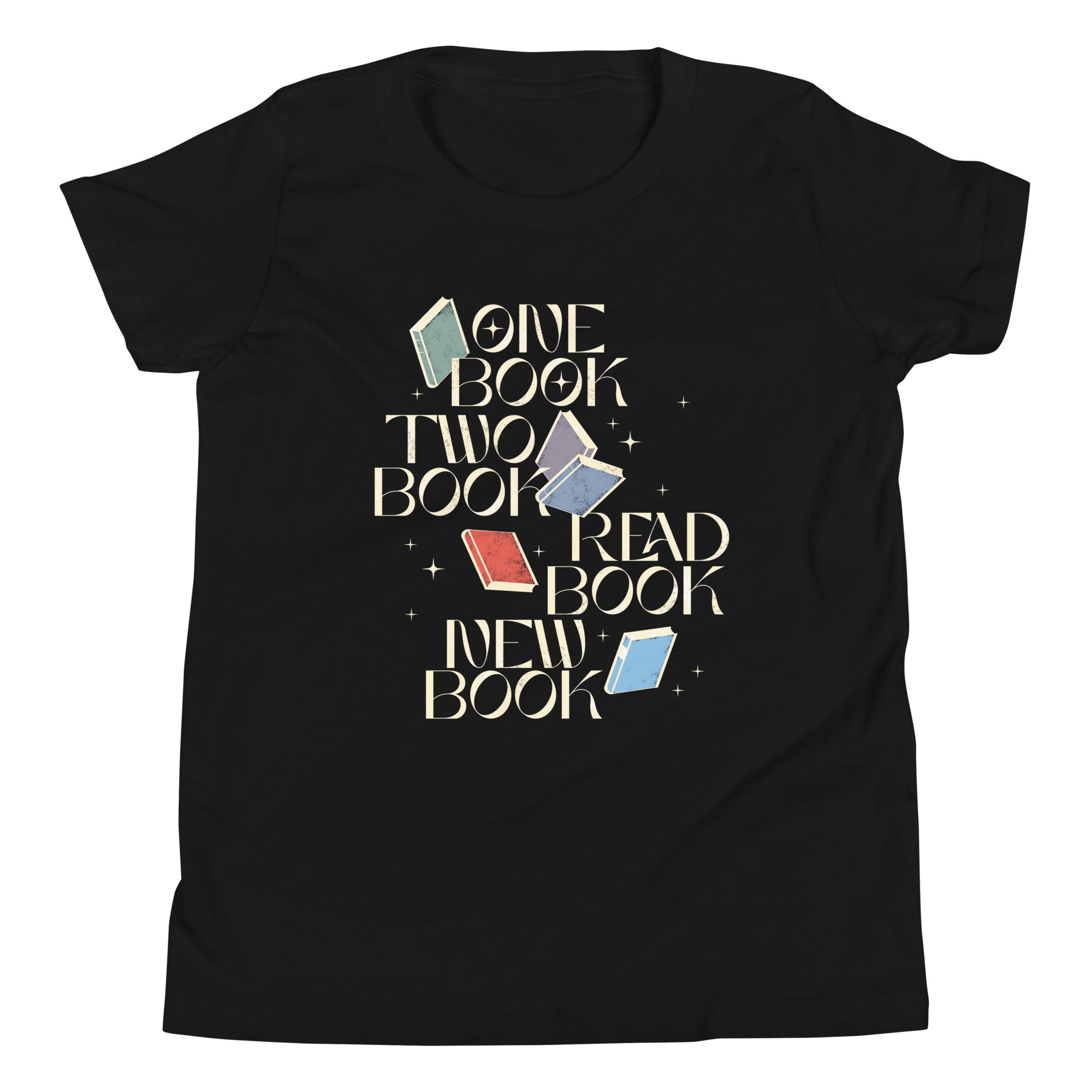 One Book Two Book Read Book New Book Kid's Youth Tee