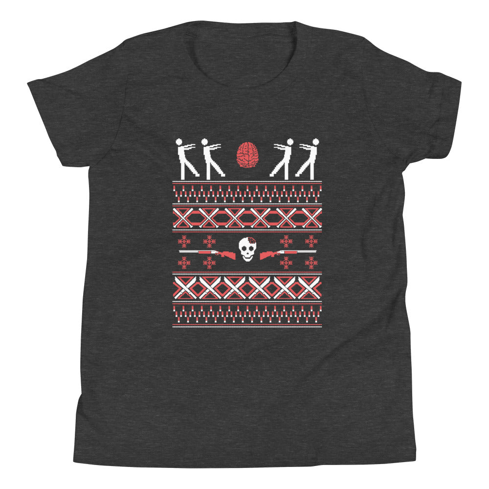 Zombie Christmas Sweater Kid's Youth Tee