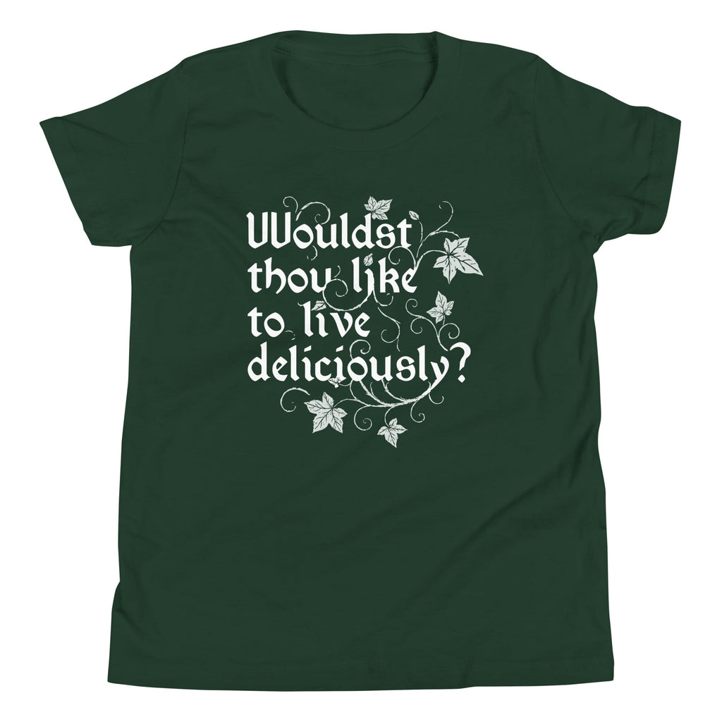 Wouldst Thou Like To Live Deliciously? Kid's Youth Tee