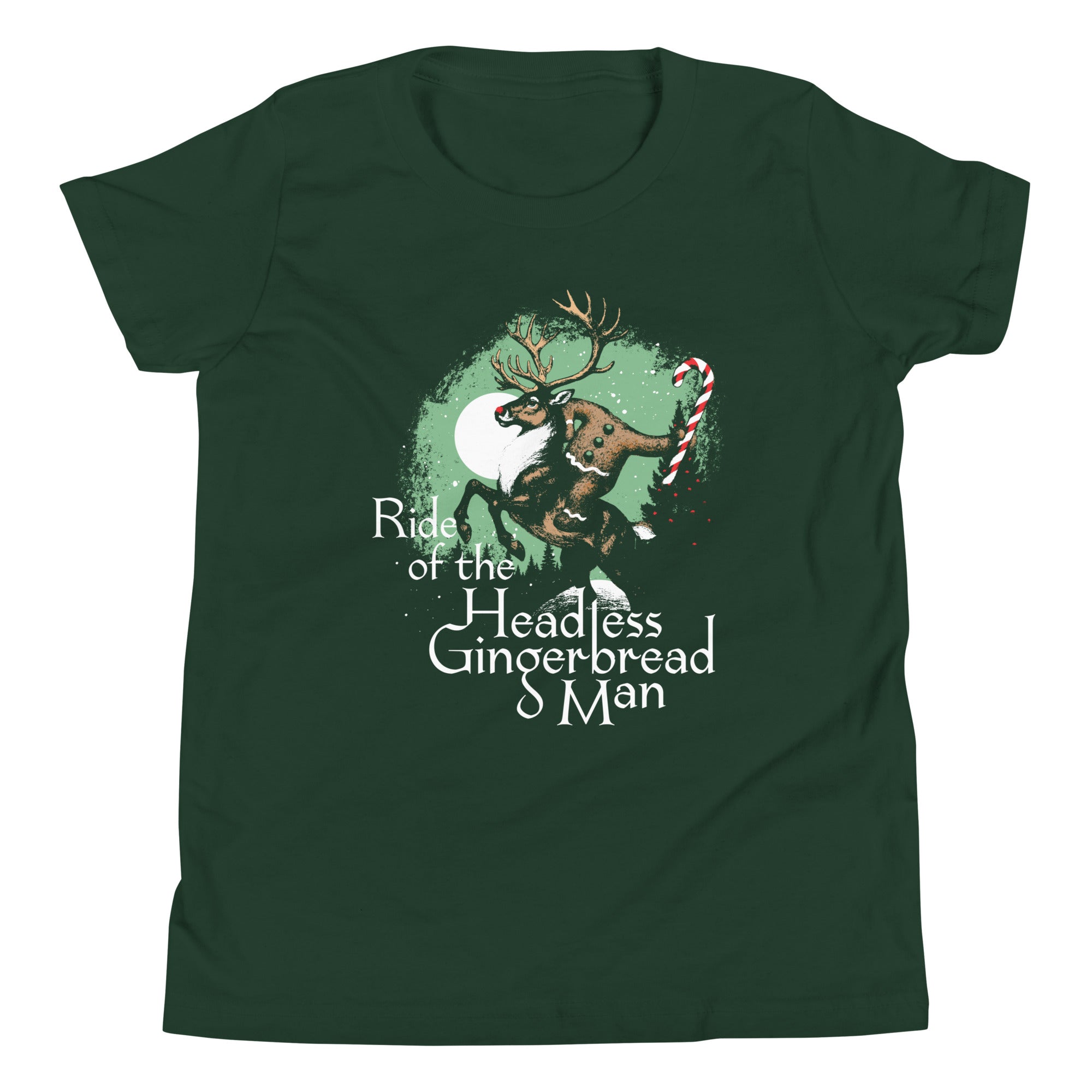Ride Of The Headless Gingerbread Man Kid's Youth Tee