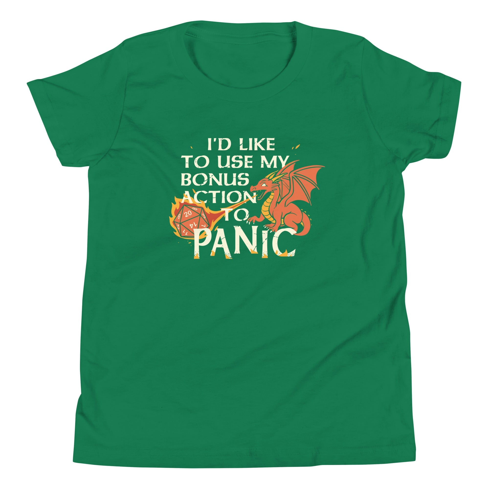 I'd Like To Use My Bonus Action To Panic Kid's Youth Tee