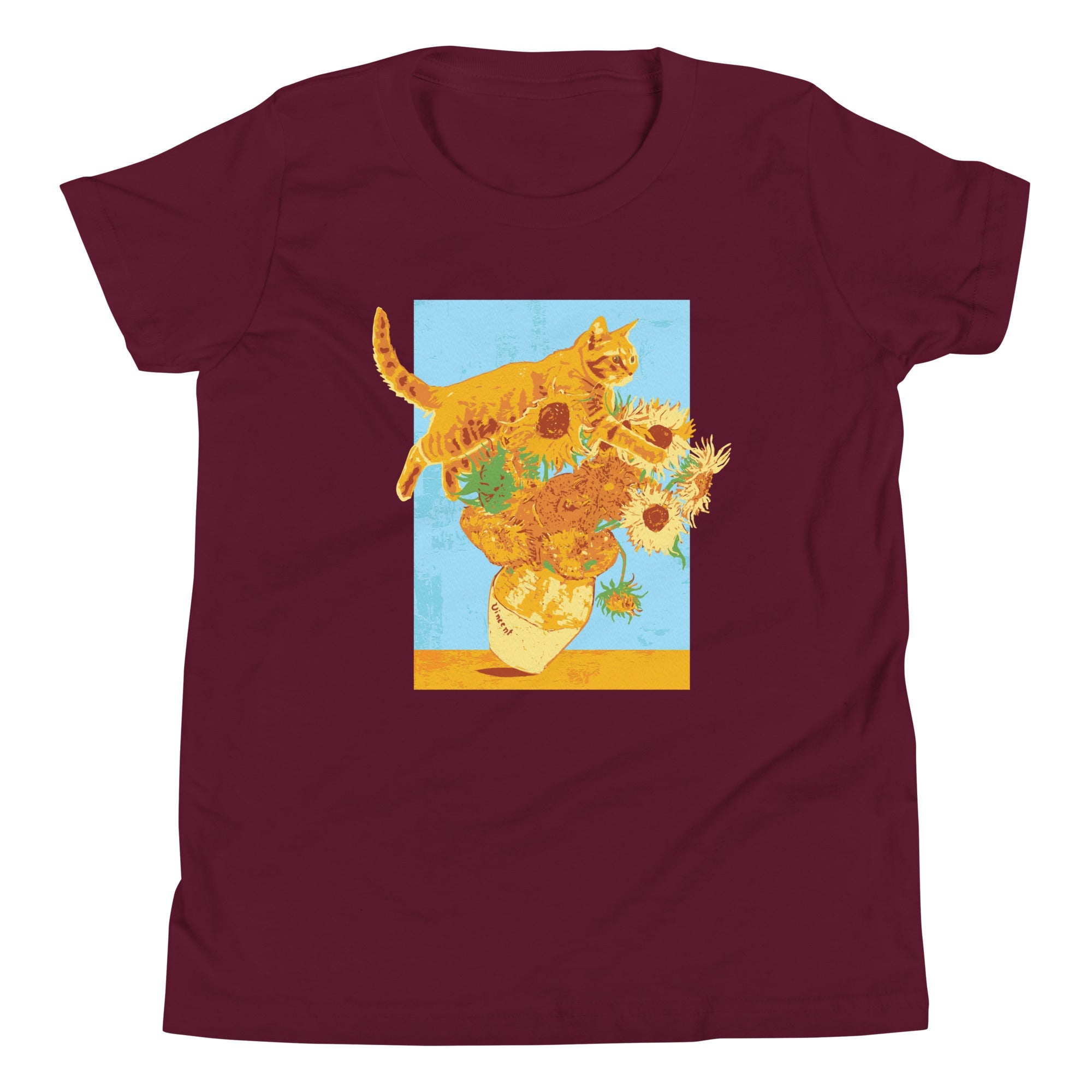Van Gogh's Cat Kid's Youth Tee