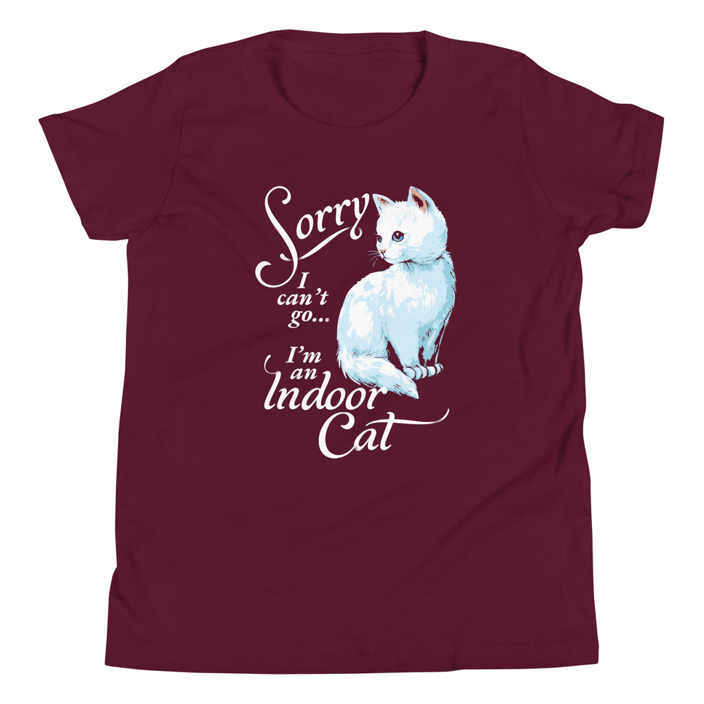 Sorry I Can't Go I'm An Indoor Cat Kid's Youth Tee