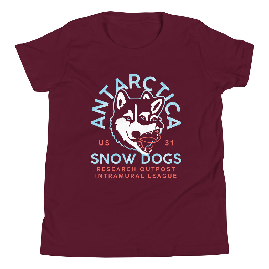 Antarctica Snow Dogs Kid's Youth Tee