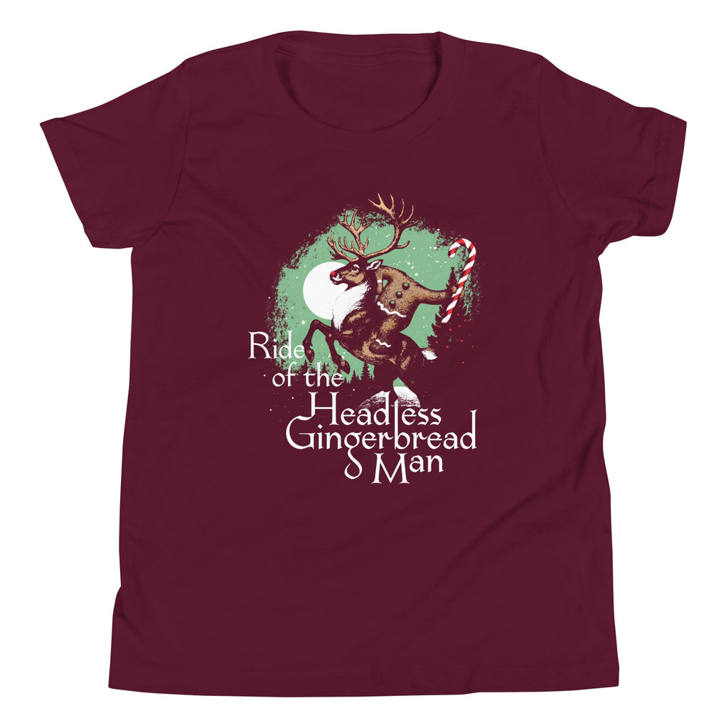 Ride Of The Headless Gingerbread Man Kid's Youth Tee