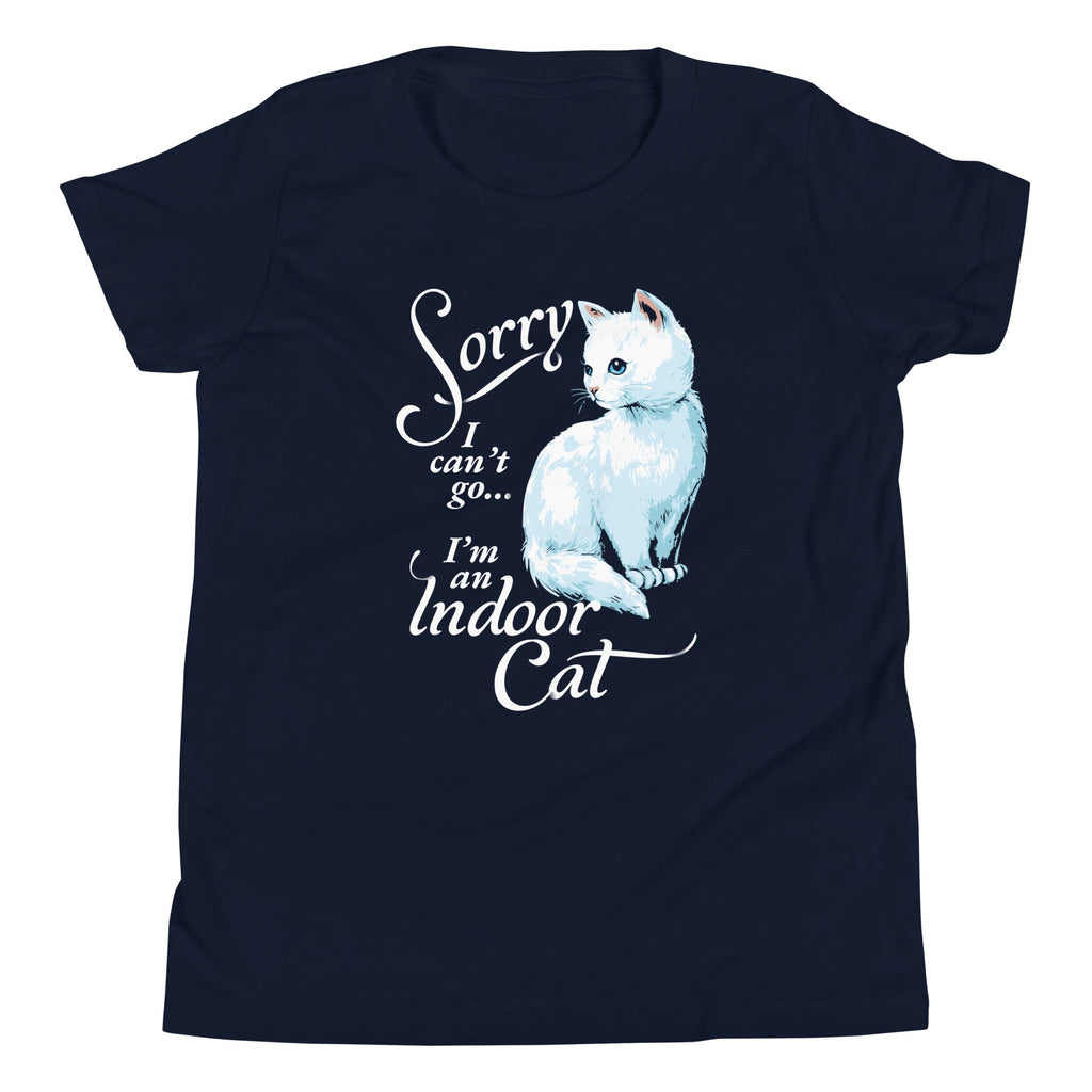 Sorry I Can't Go I'm An Indoor Cat Kid's Youth Tee