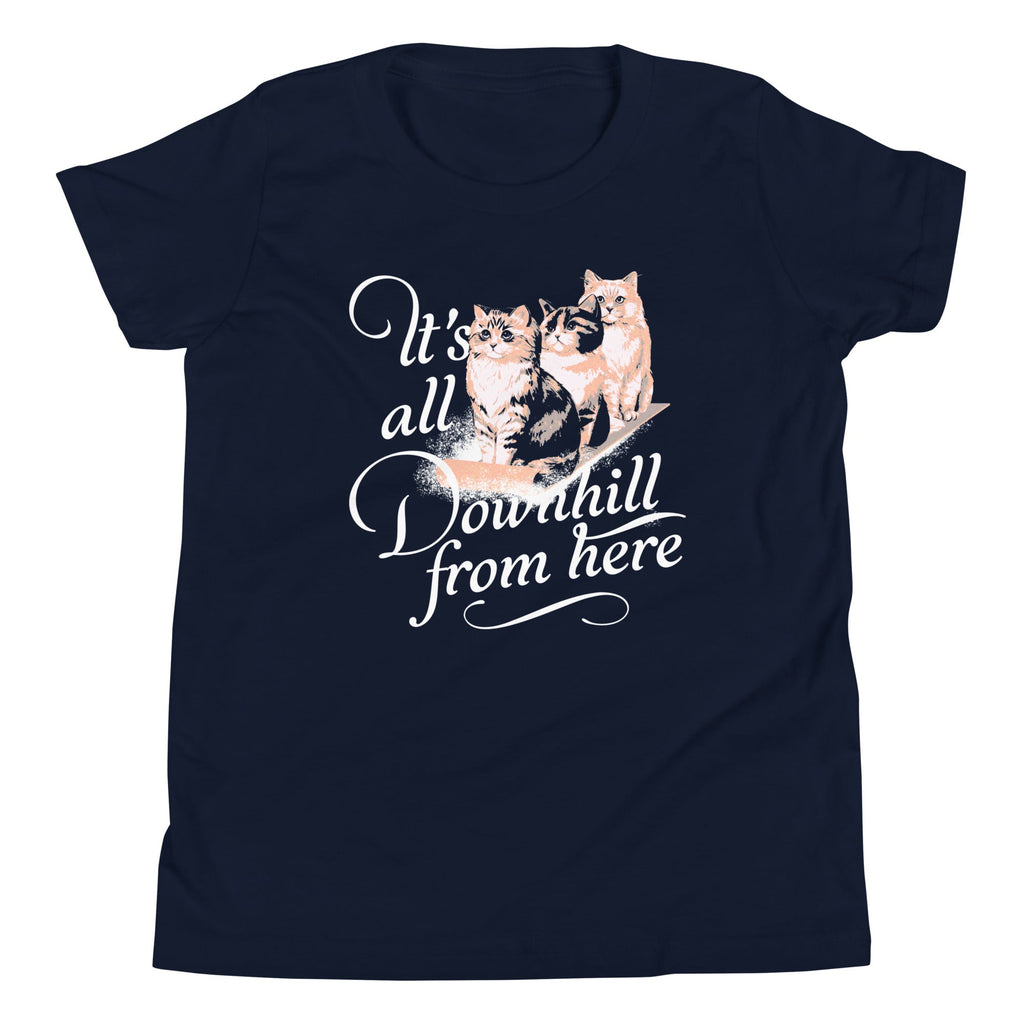 It's All Downhill From Here Kid's Youth Tee