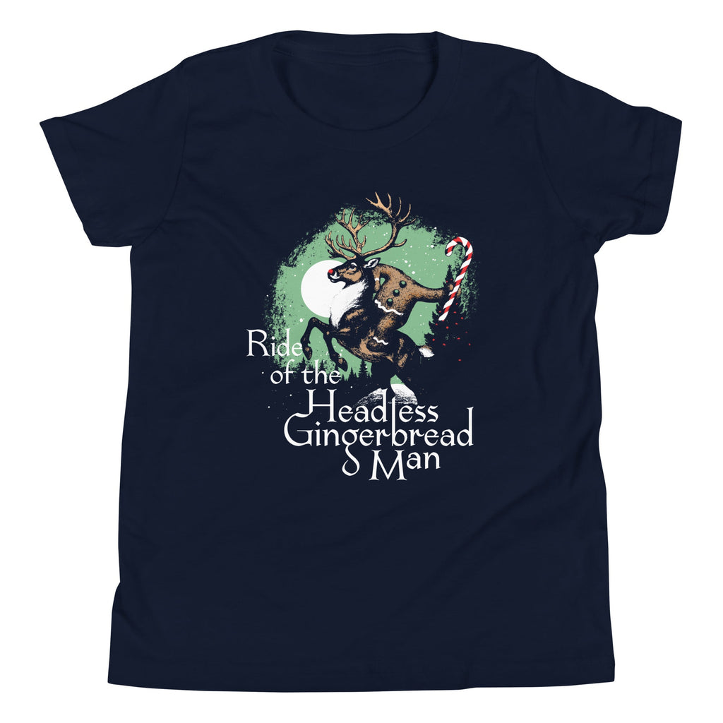 Ride Of The Headless Gingerbread Man Kid's Youth Tee