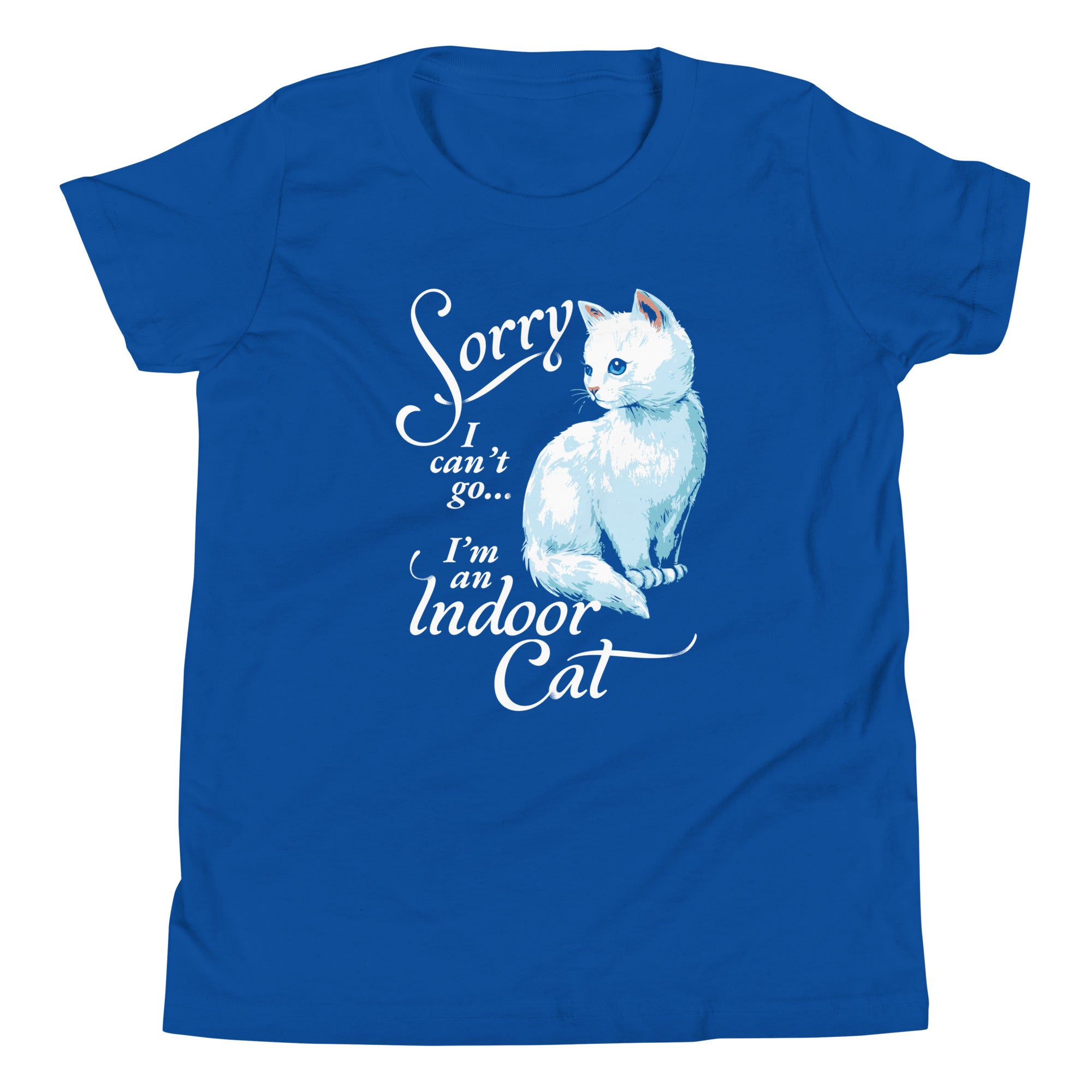 Sorry I Can't Go I'm An Indoor Cat Kid's Youth Tee