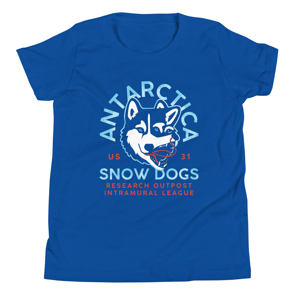 Antarctica Snow Dogs Kid's Youth Tee