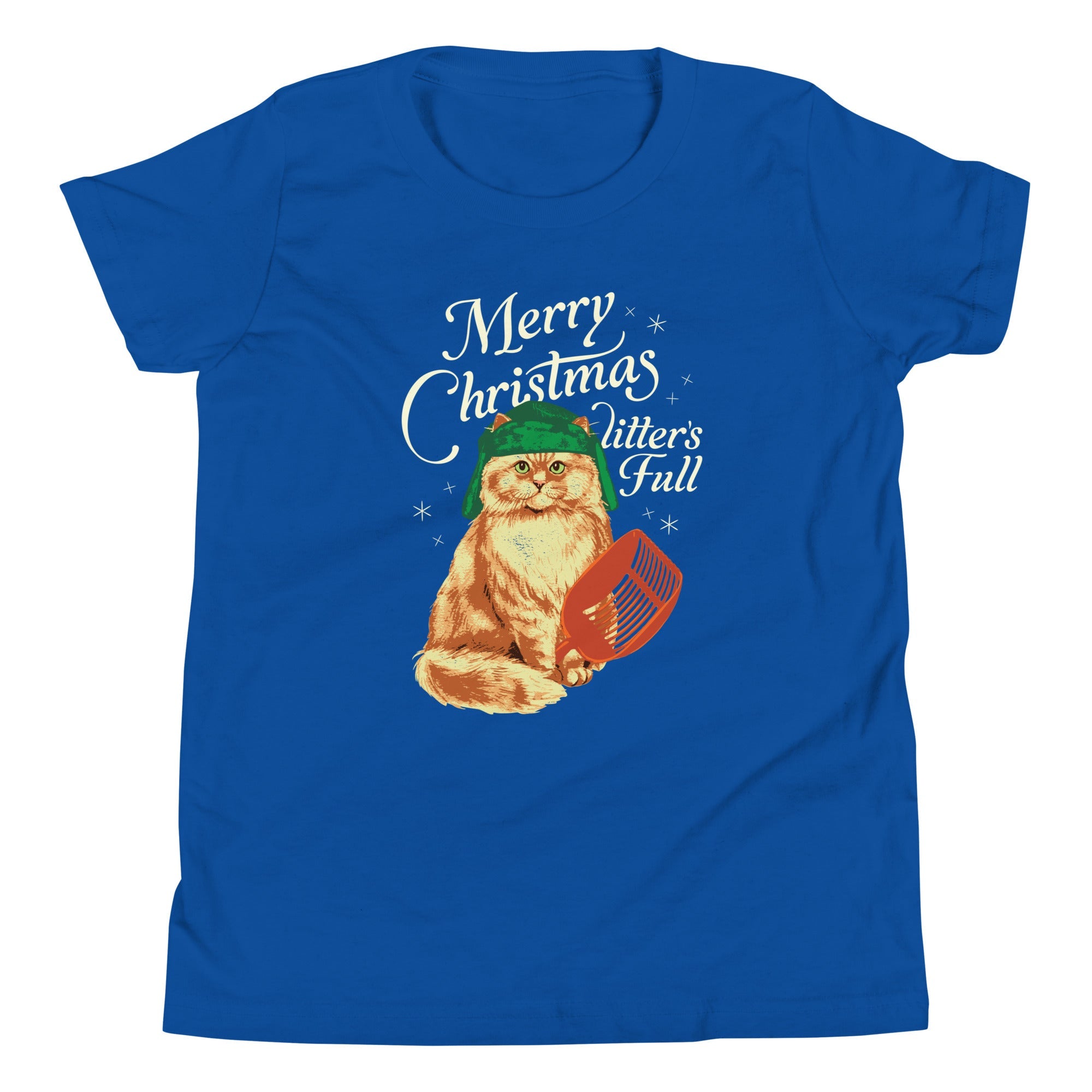 Merry Christmas Litter's Full Kid's Youth Tee
