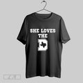 Zoriginal She Loves The D Texas Map V Neck